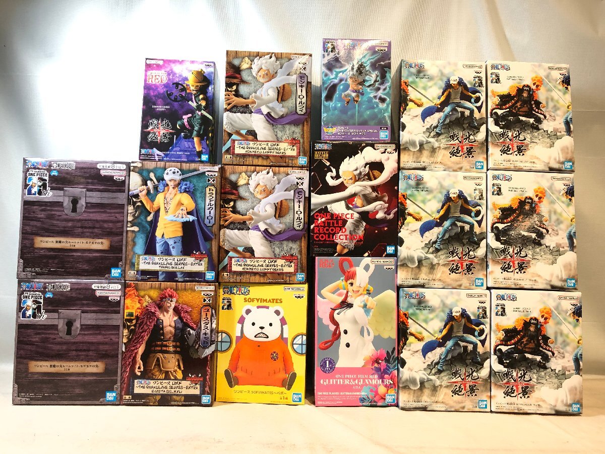 1円～ 未開封 ワンピース フィギュア プライズ 17点まとめ ルフィ ギア