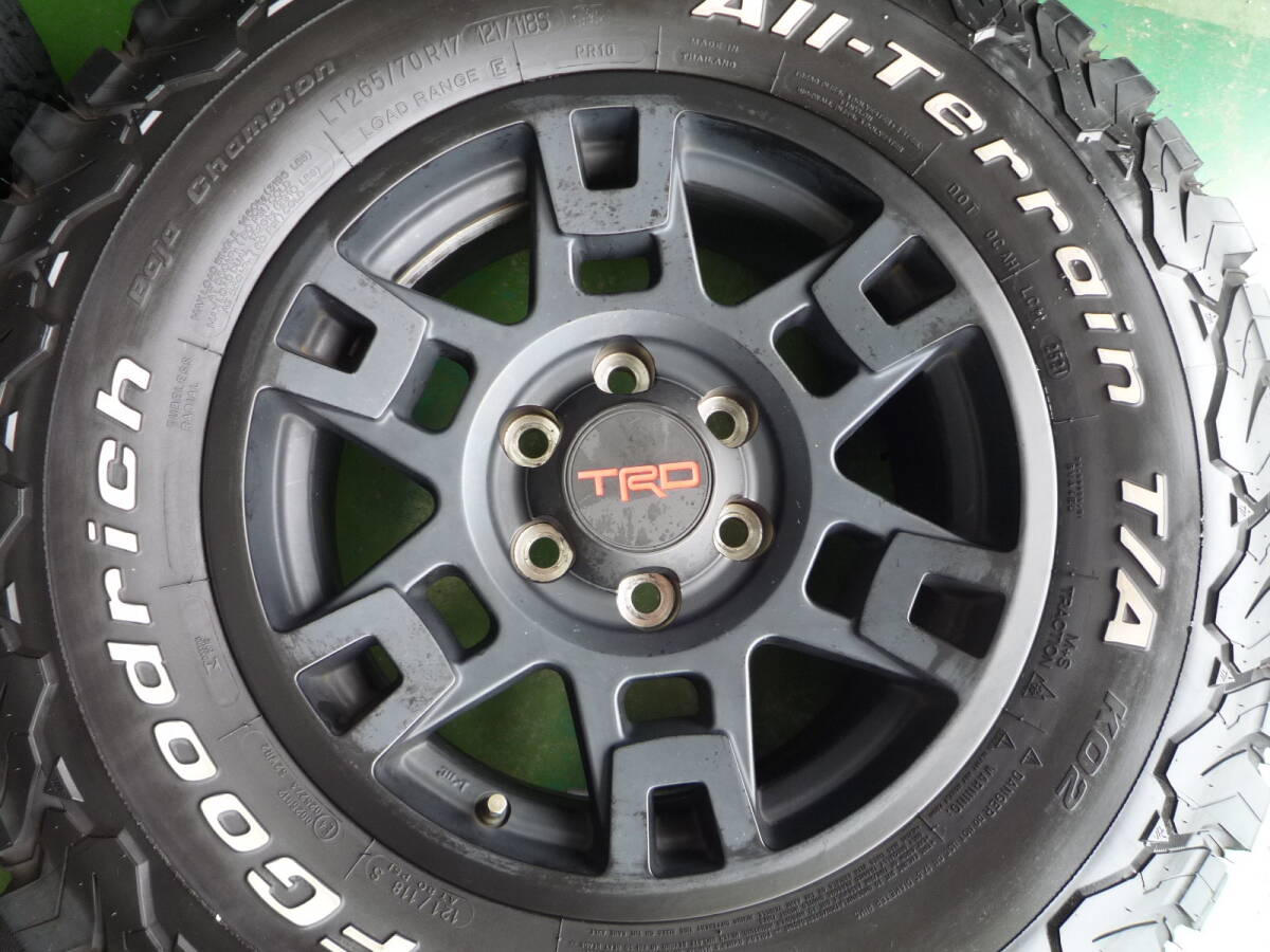 265/70R17 グッドリッチ 2021年製造 バリ山 TRD美品アルミ 
