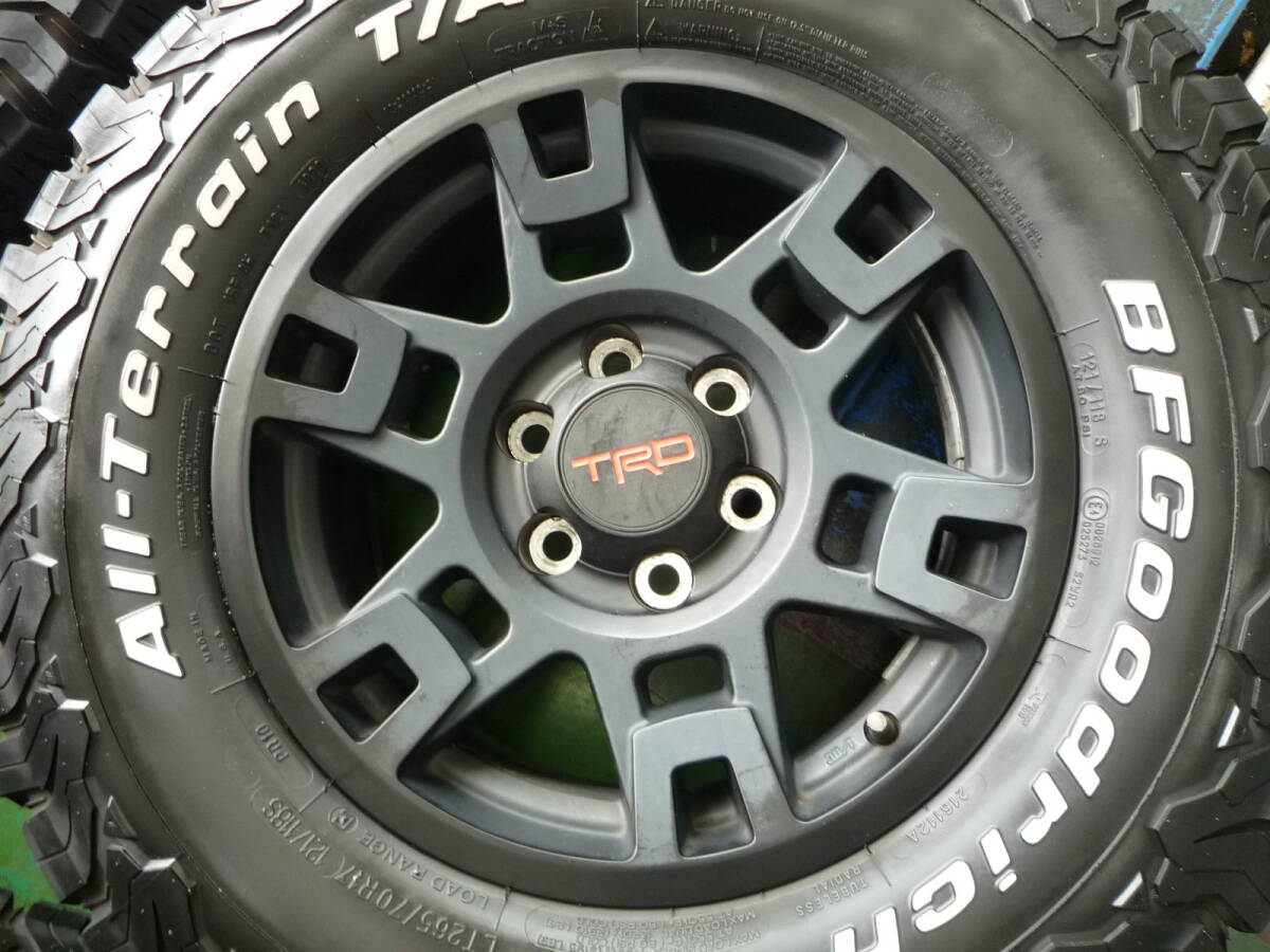 265/70R17 グッドリッチ 2021年製造 バリ山 TRD美品アルミ 