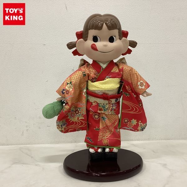 1円〜 箱無 不二家 ペコちゃん誕生50周年 晴れ着 ペコちゃん ビスク
