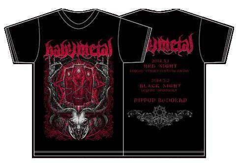 BABYMETAL 2014 武道館 LEGEND”赤い夜・黒い夜” 記念Tシャツ Mサイズ