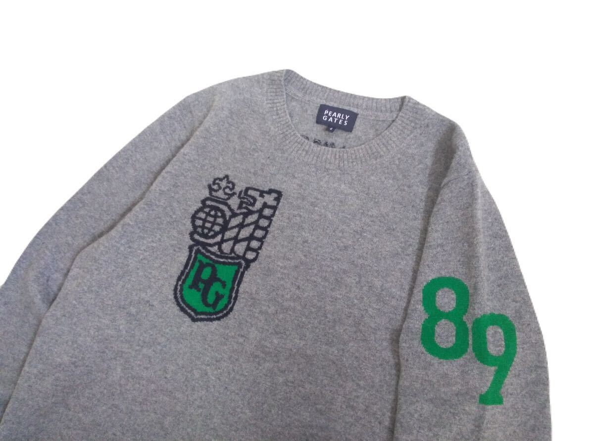極美品 最高級 カシミヤ100% PEARLY GATES 蓄熱保温 軽量 ナンバリング