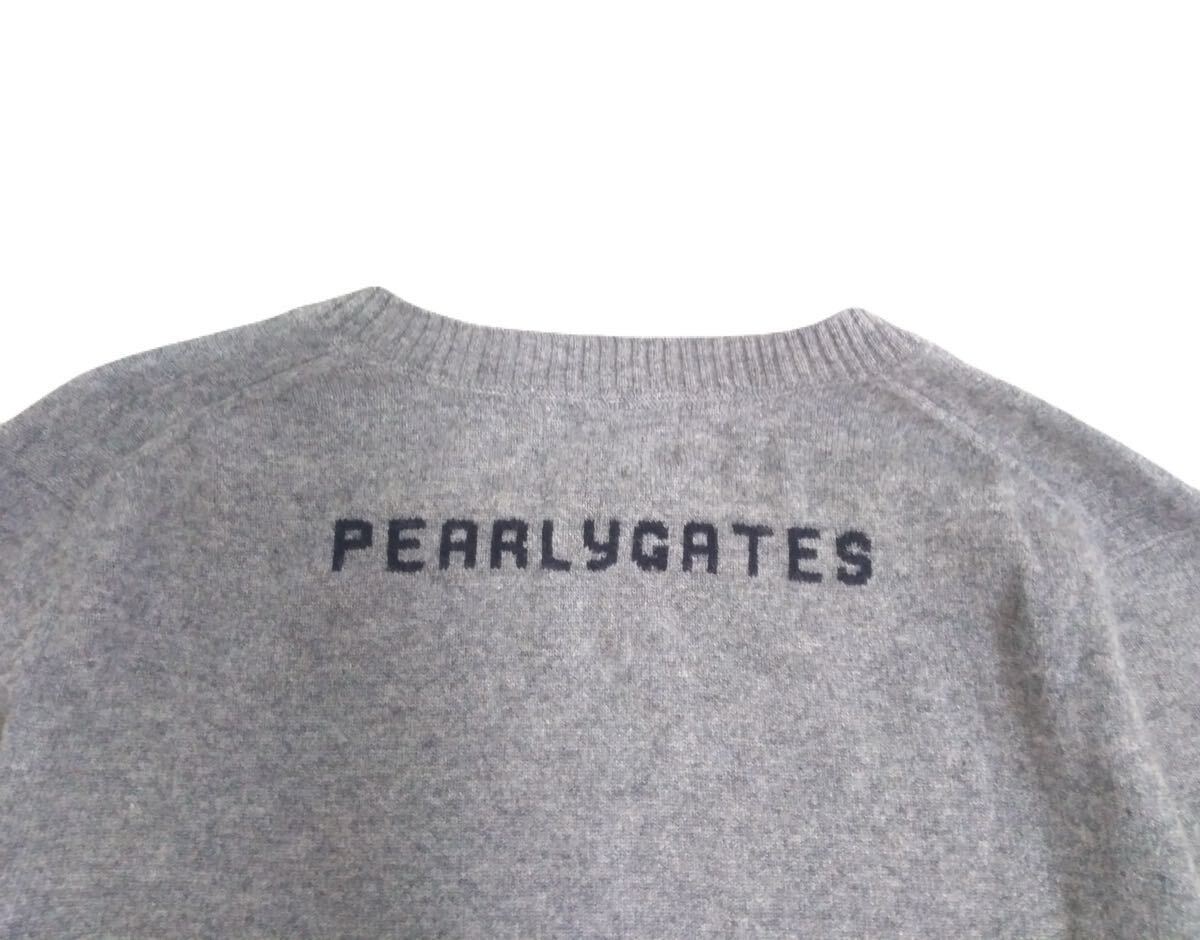 極美品 最高級 カシミヤ100% PEARLY GATES 蓄熱保温 軽量 ナンバリング