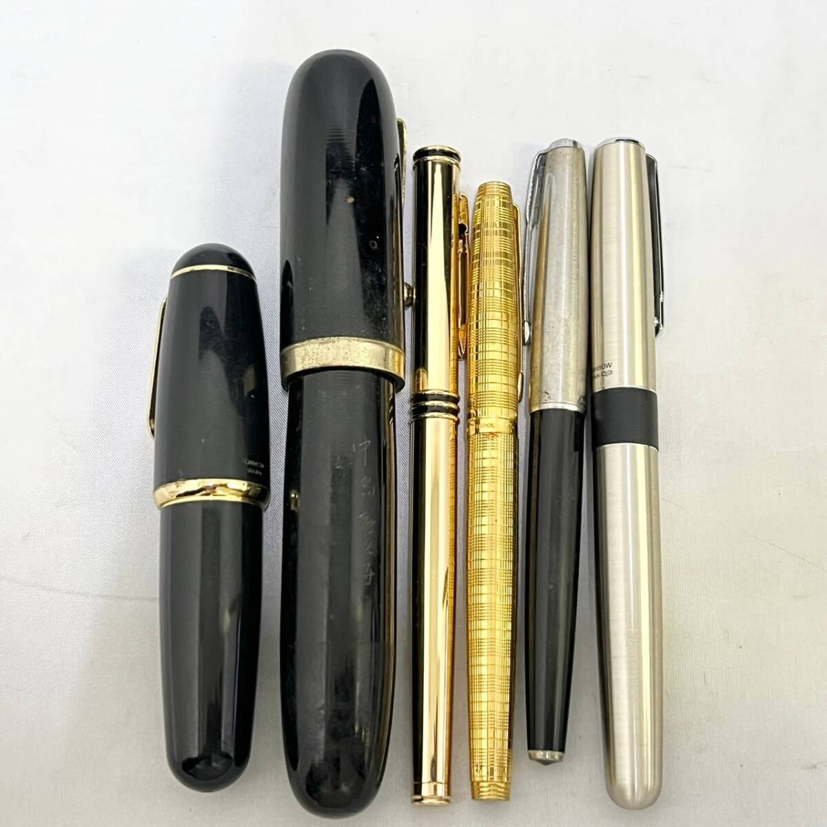 BIg032R 60 万年筆 等 まとめ PARKER 14K POINT/PILOT/CROSS/MONTBLANC