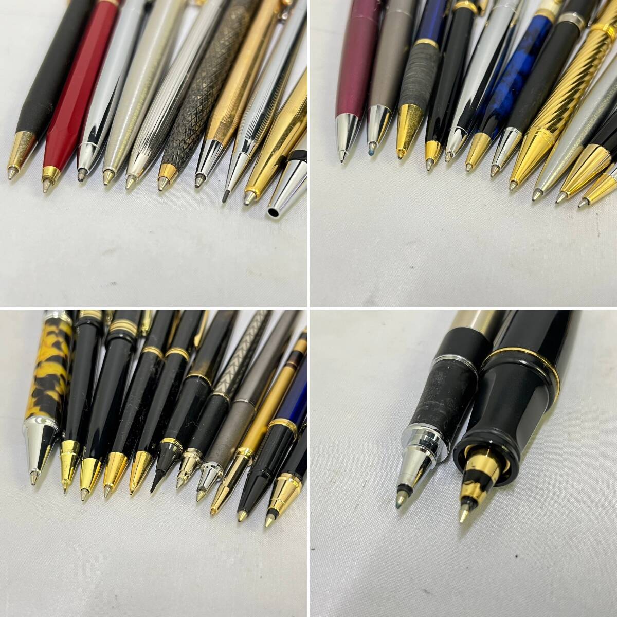 BIg032R 60 万年筆 等 まとめ PARKER 14K POINT/PILOT/CROSS/MONTBLANC