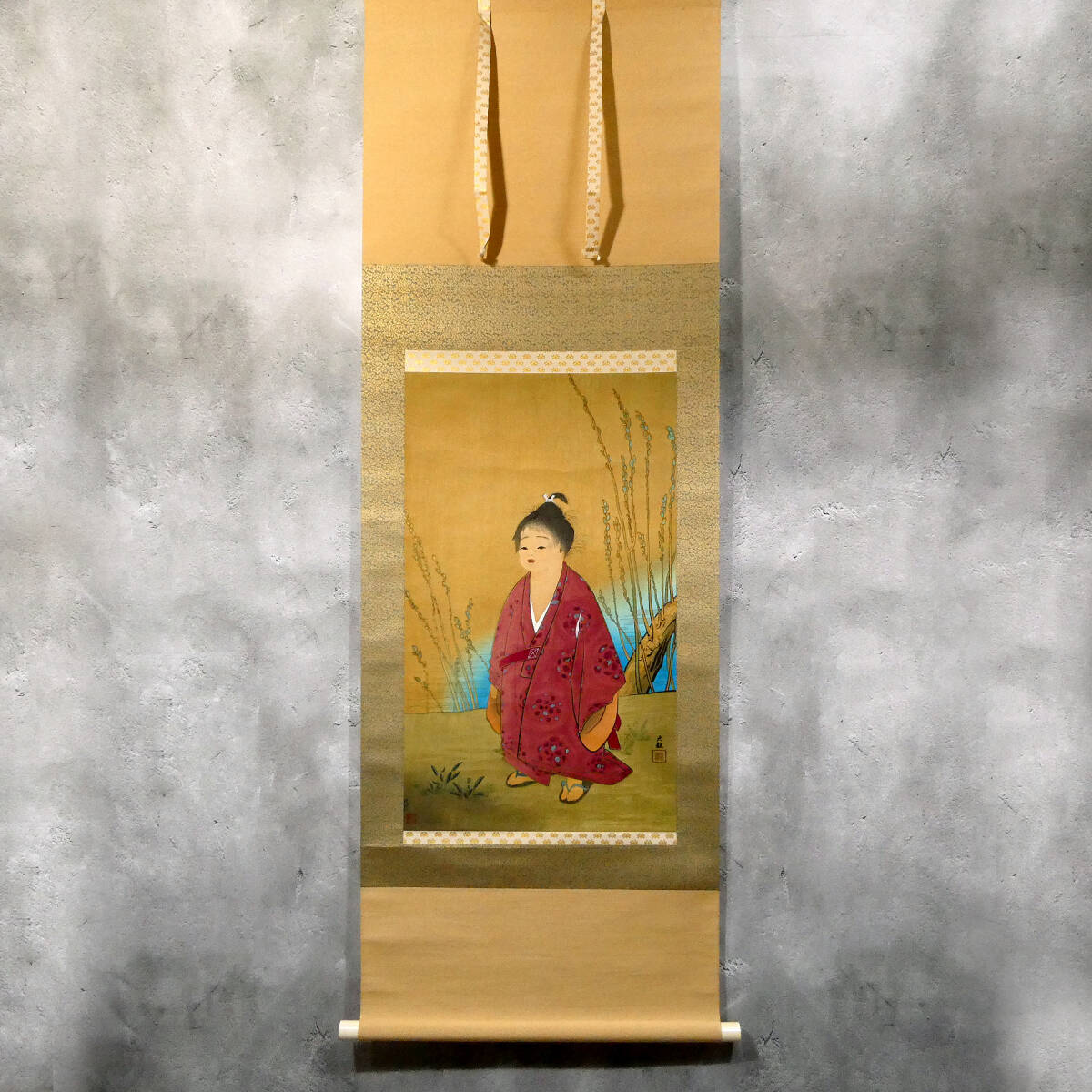 横山大観 木版画作品「無我」◇重要民俗文化財保存技術者 遠藤光局・彫