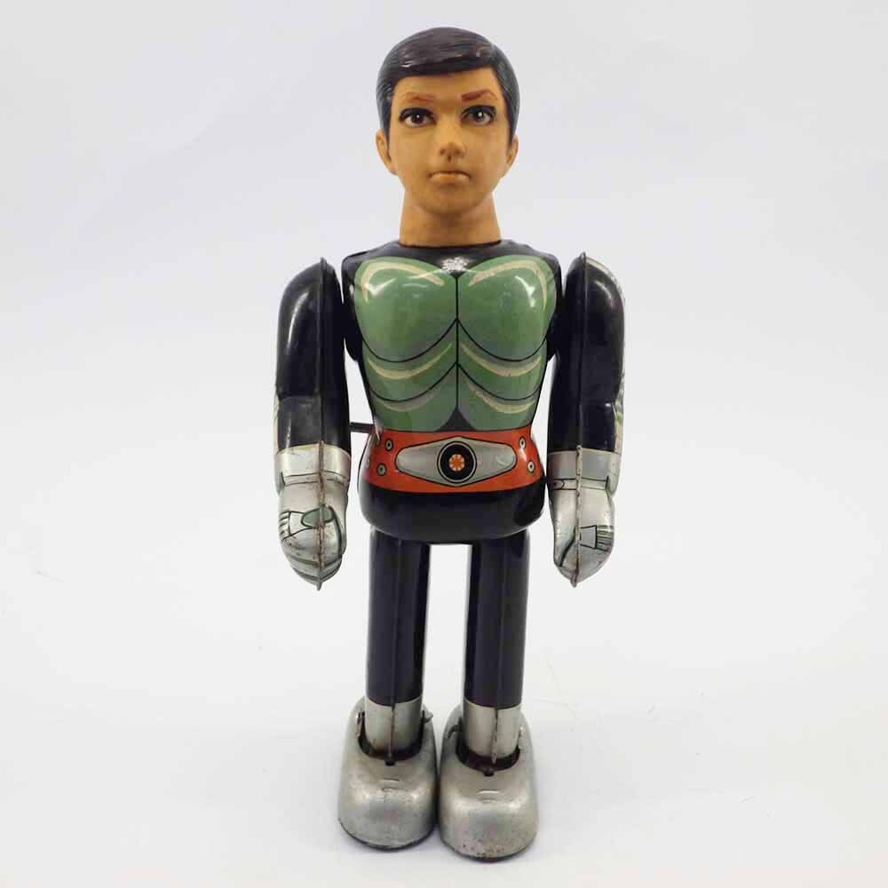 1円〜 エンゼル 仮面ライダー新1号 ブリキ 石森プロ 当時物 昭和レトロ