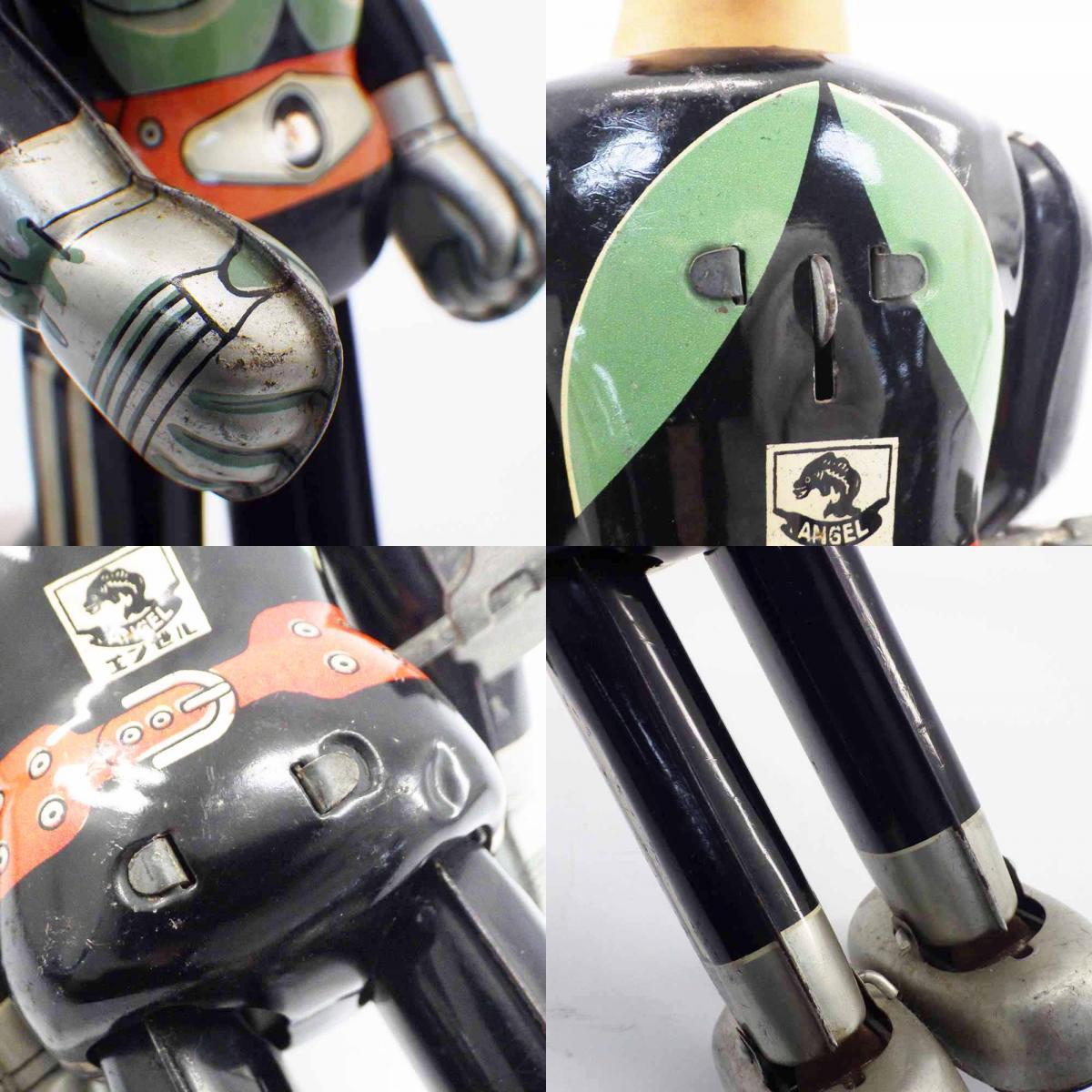 1円〜 エンゼル 仮面ライダー新1号 ブリキ 石森プロ 当時物 昭和レトロ