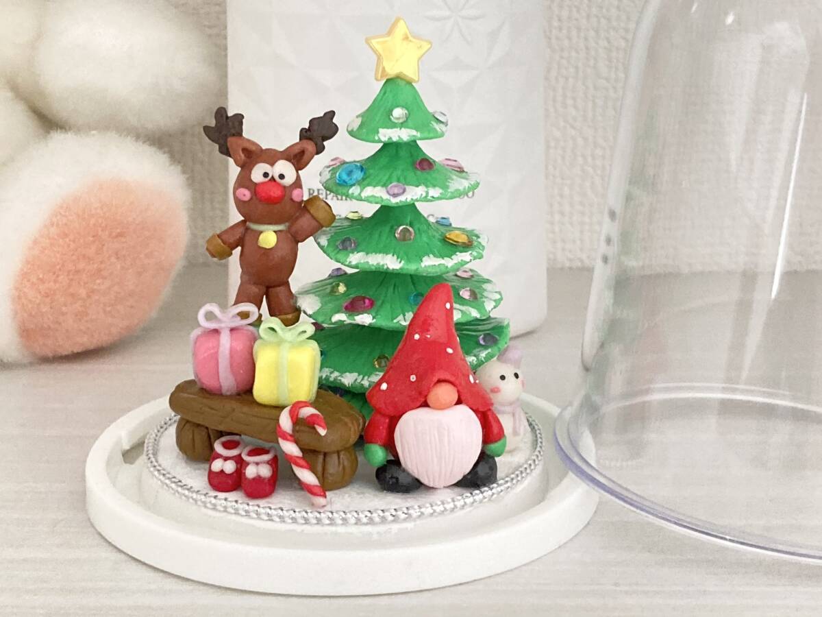 ハンドメイド☆クリスマス☆樹脂粘土☆ツリー☆サンタクロース