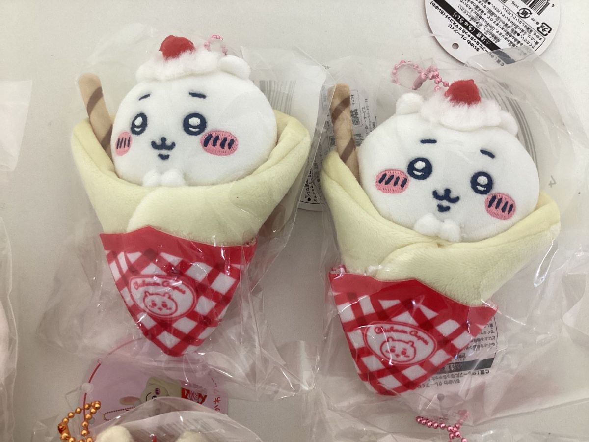 現状】 ちいかわ クレープくじ グッズ B賞 C賞 ぬいぐるみS マスコット 