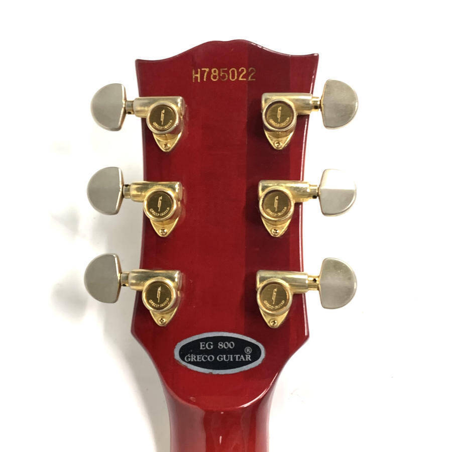 Greco グレコ EG800 レスポールモデル 3ピックアップ エレキギター Serial No.H785022 サンバースト系 ハードケース付 ★ 簡易検査品_7