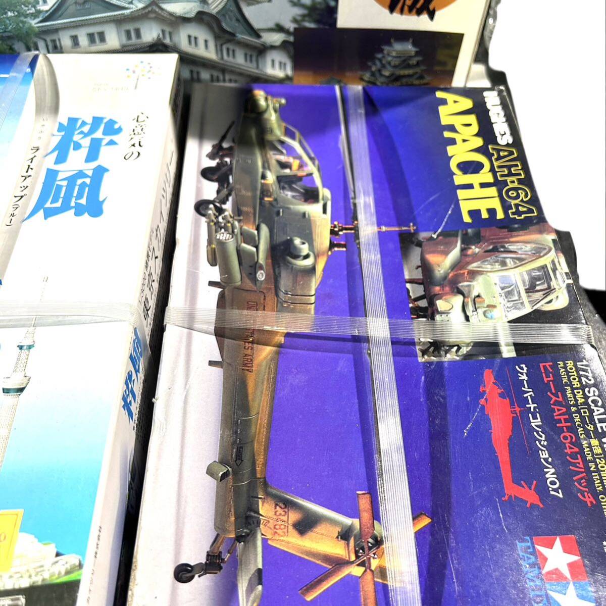 【未開封】プラモデル 未組立 AH-64 / スカイツリー / 名古屋城 まとめ (B5762)_2