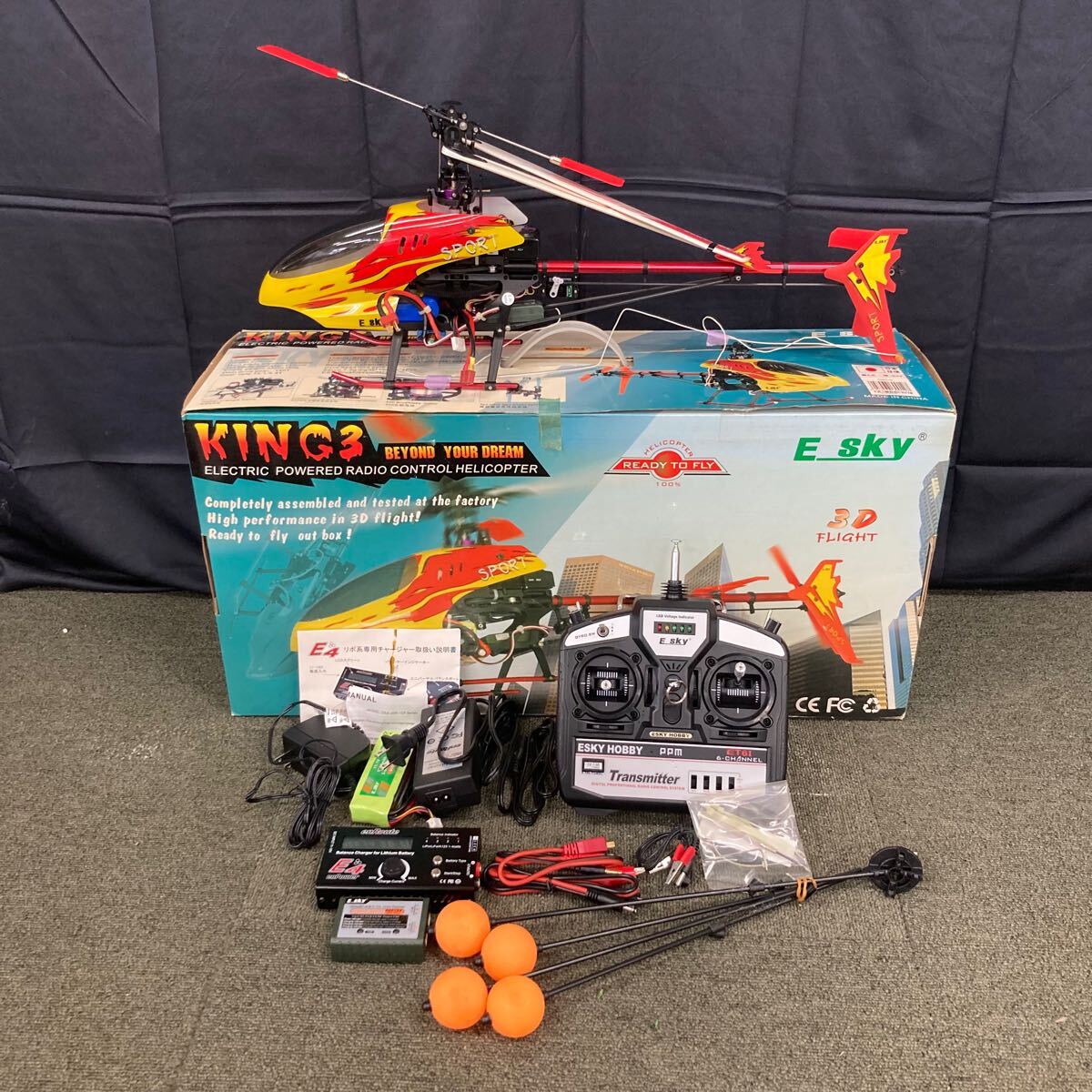 ○【売り切り】E-SKY ヘリコプターラジコン HONEY BEE KING3 EK1H-E026