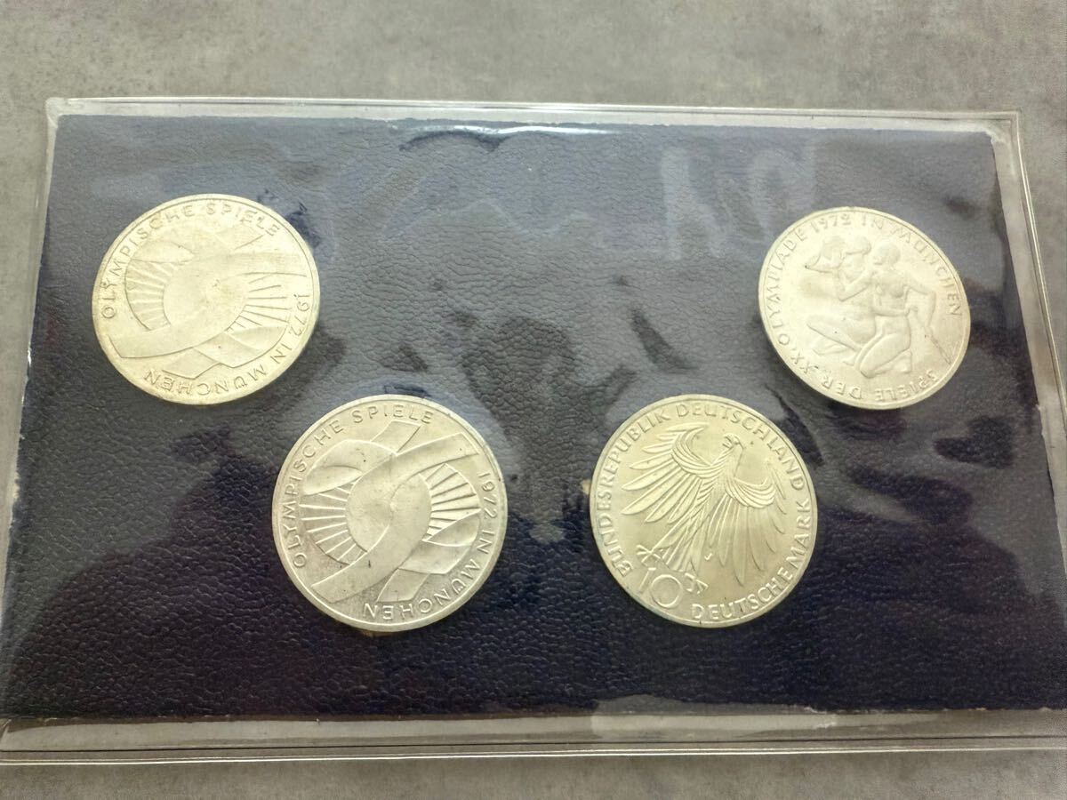 記念品】ドイツ 1972年 ミュンヘンオリンピック記念銀貨 10マルク 4枚