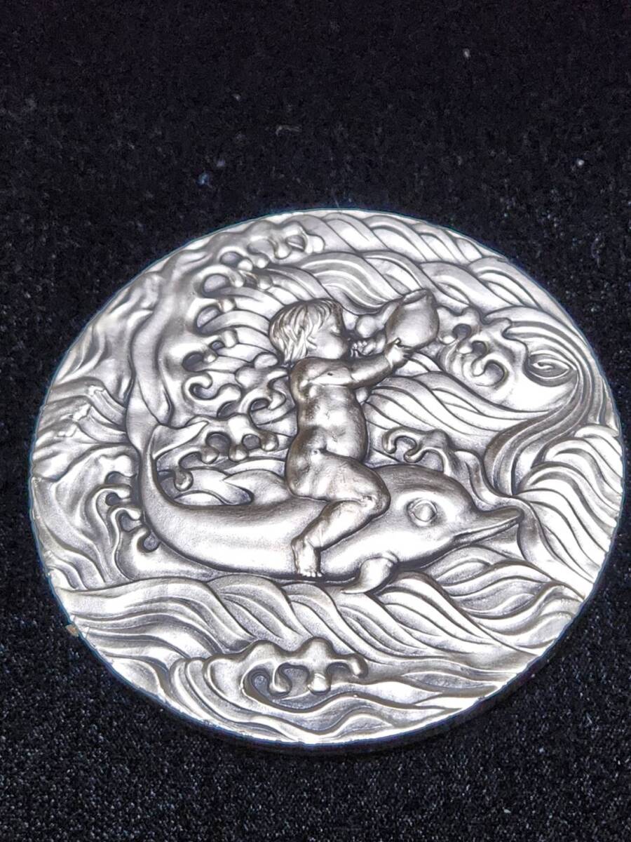 純銀 沖縄国際海洋博覧会公式記念メダル 純銀メダル約187g SILVER EXPO