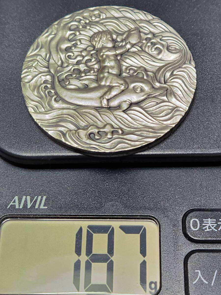 純銀 沖縄国際海洋博覧会公式記念メダル 純銀メダル約187g SILVER EXPO