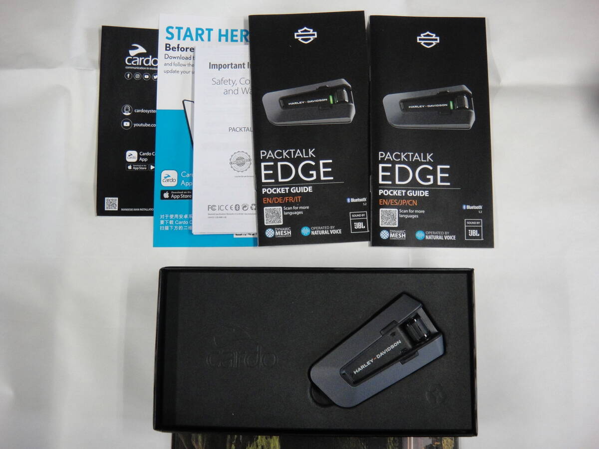 ハーレーダビッドソン純正 インカム Cardo PACKTALK EDGE シングル
