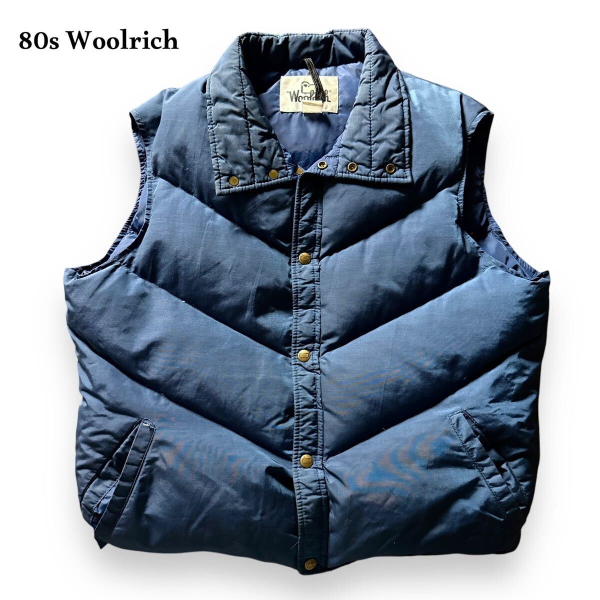 80s Woolrich ウールリッチ ダウン ベスト アウター ヴィンテージ