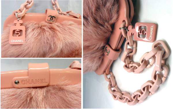 正規品◇美品【CHANEL】シャネル◇リアルファー/がま口バッグ  
