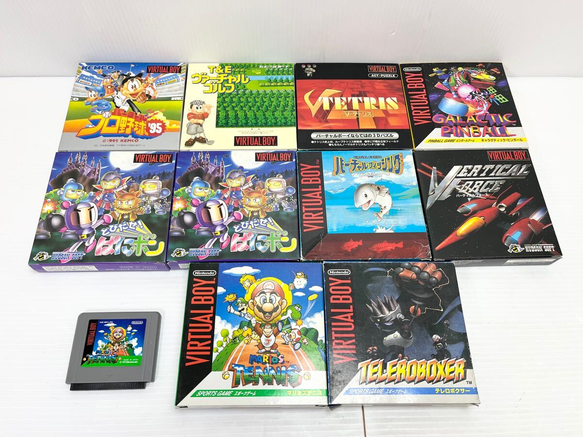 ◎1円〜バーチャルボーイ ソフト11本まとめて(10本未使用)マリオテニス