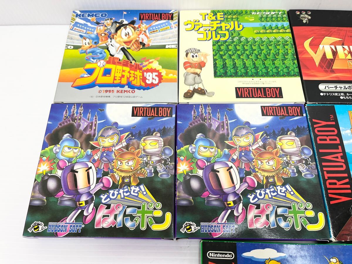 ◎1円〜バーチャルボーイ ソフト11本まとめて(10本未使用)マリオテニス