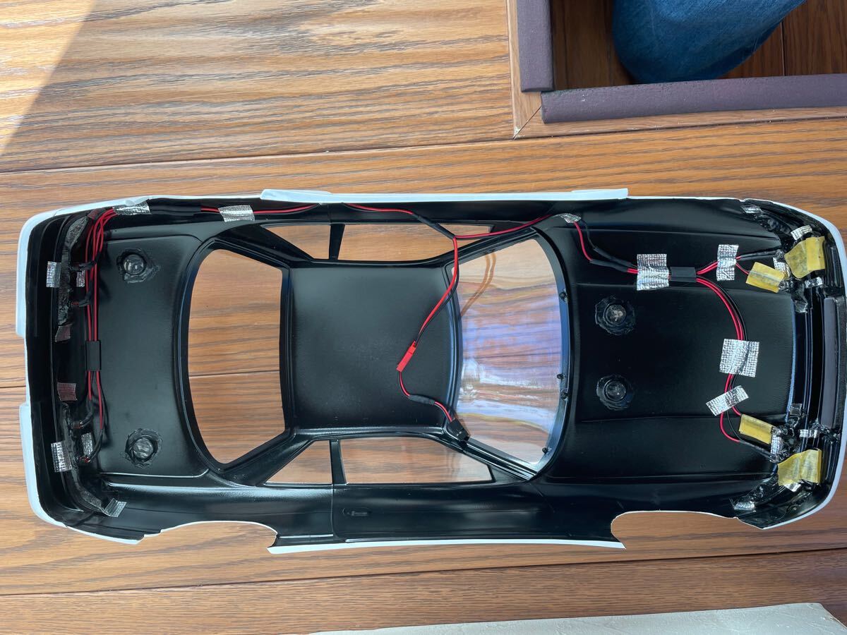 シルビア S13 ボディ 1/10サイズ 塗装済み 電飾付き シルビア NISSAN 1⁄10