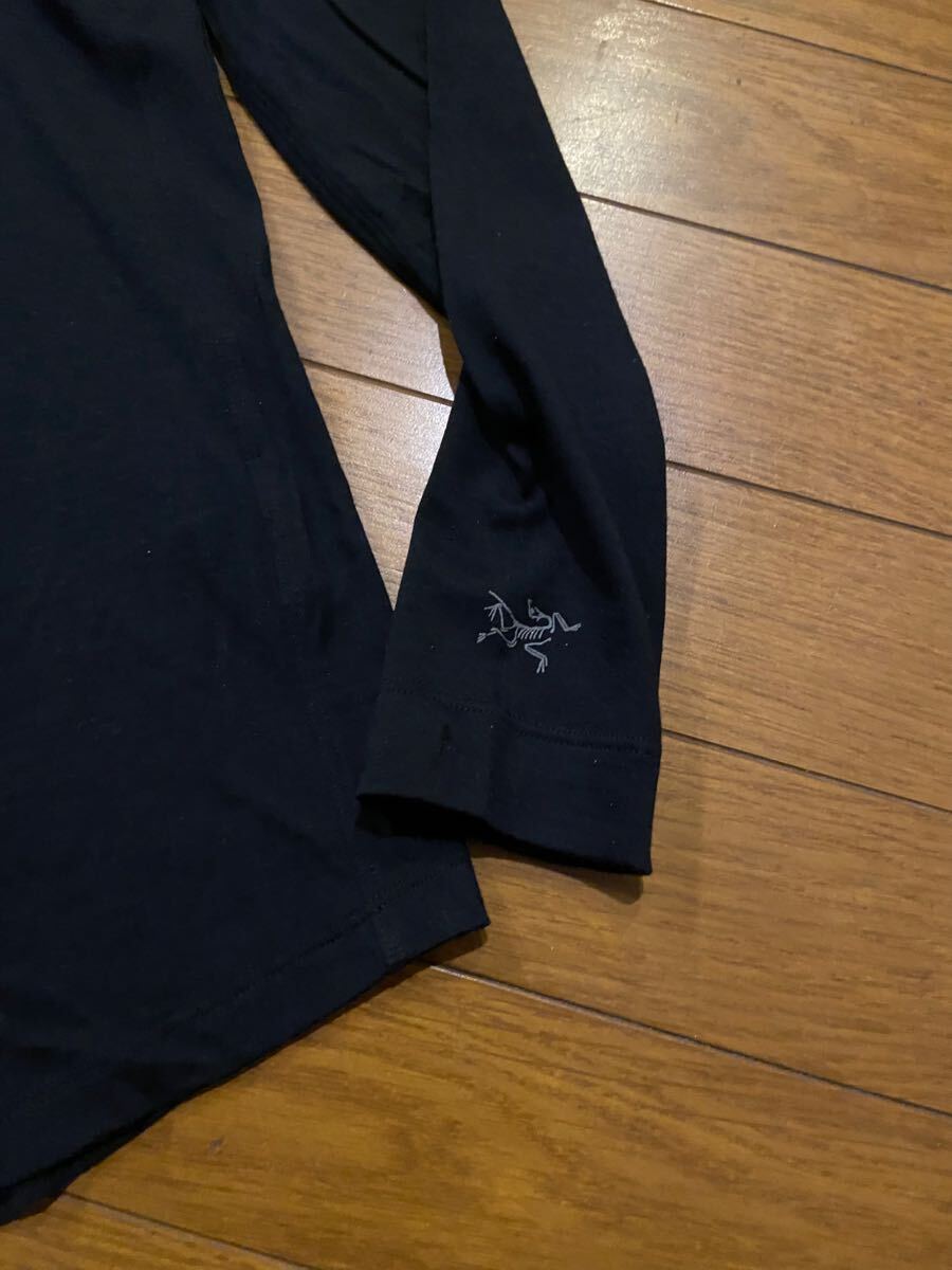 ARC'TERYX　アークテリクス　直営店購入　ラナ　メリノ　ウール　フーディ　サイズS　ブラック　新品　アウトドア　登山　ハイキング！_2