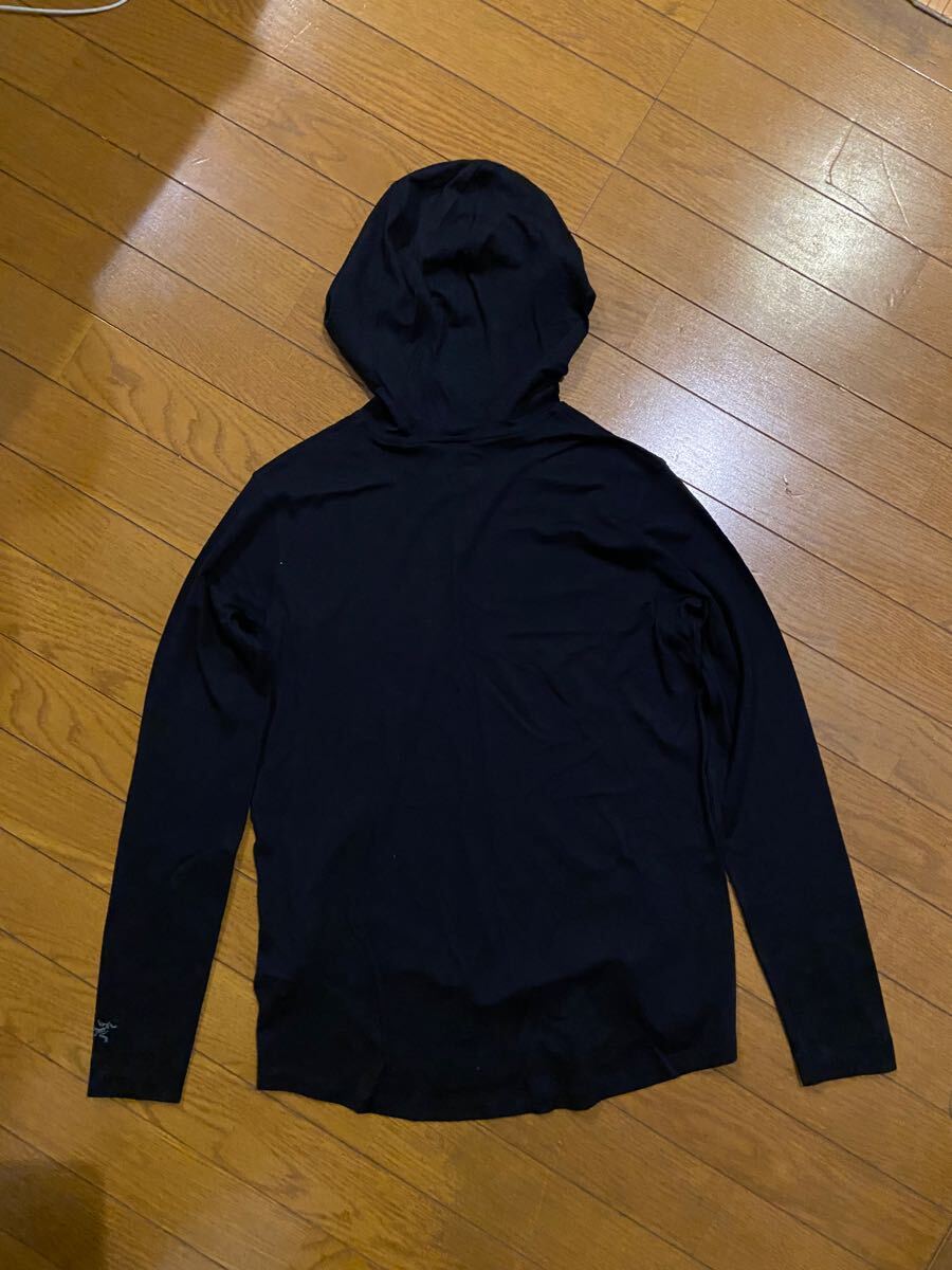ARC'TERYX　アークテリクス　直営店購入　ラナ　メリノ　ウール　フーディ　サイズS　ブラック　新品　アウトドア　登山　ハイキング！_4