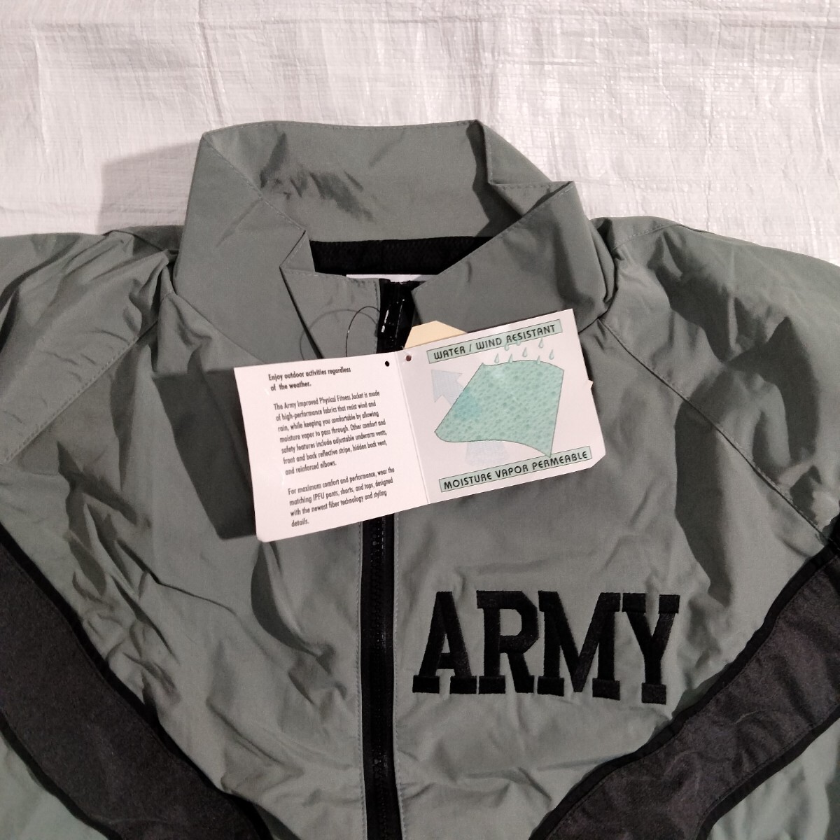 米軍実物 U.S.ARMY IPFU トレーニング ジャケット グレー xs LONG 