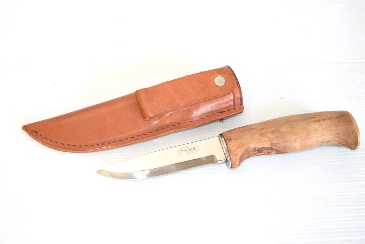 HELLE NORWAY ヘレ ナイフ ノーウェイ レザーケース アウトドア キャンプ用品_1