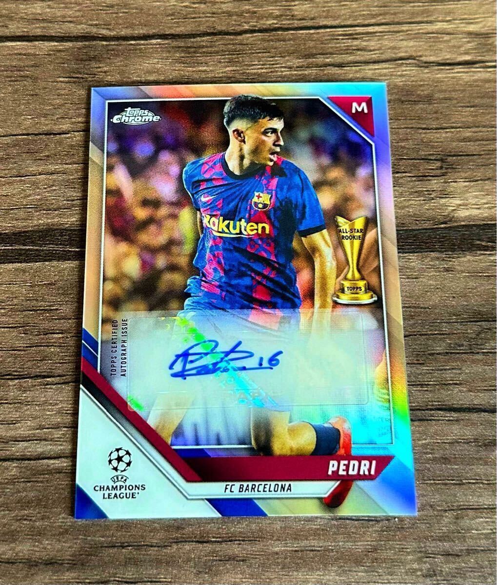 topps chrome pedri ペドリ auto 直筆サイン soccer(シングルカード