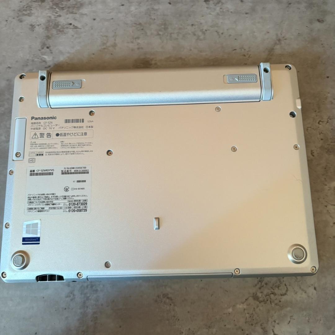 Let's note SZ6 CF-SZ6RDYVS SSD256GB Win10⁄11 Let's CF-SZ6⁄8GB