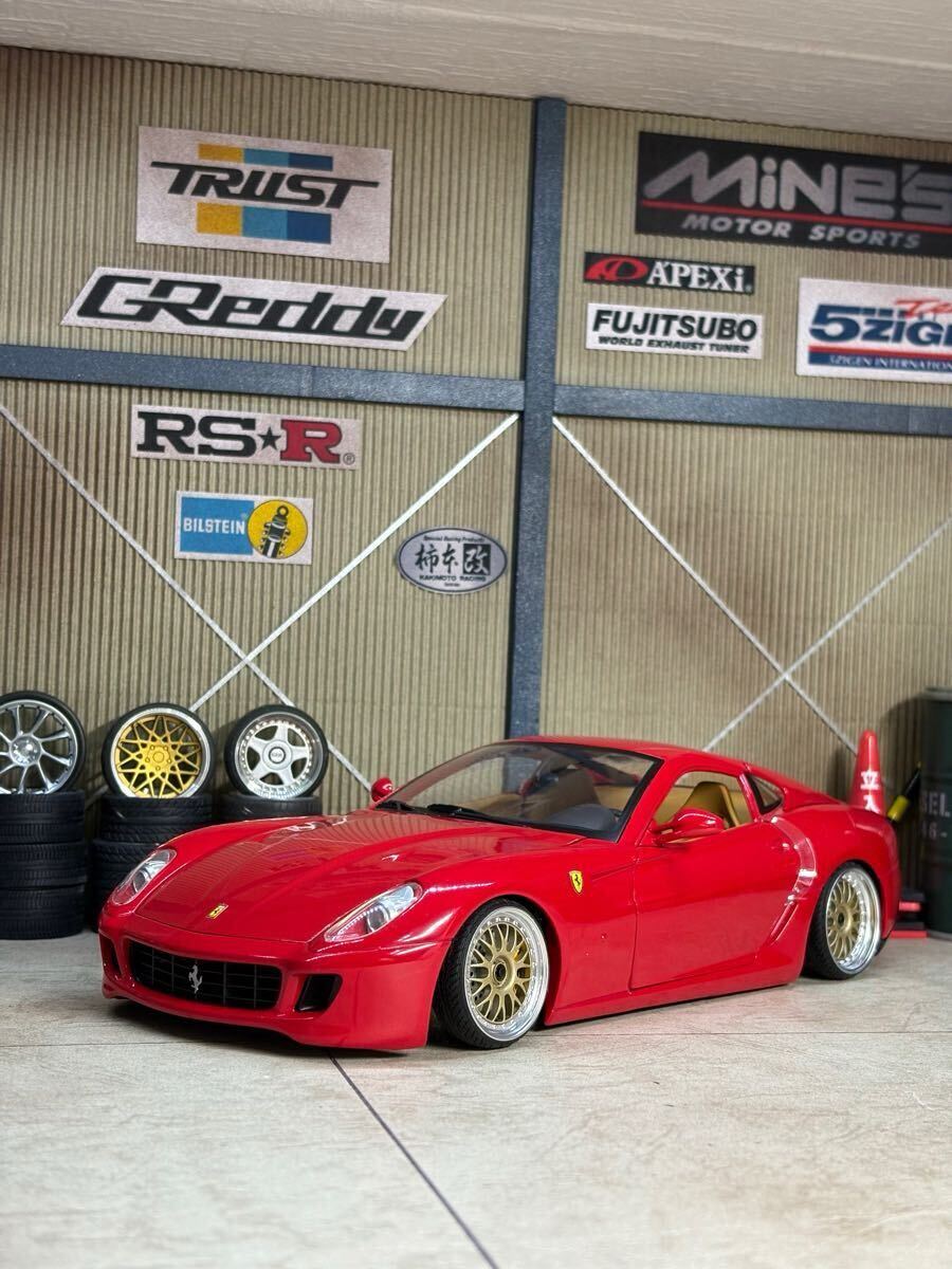 1/18 ミニカー マテル ホットウィール HOTWHEELS フェラーリ 599GTB(カスタム) オートアート イグニッション 京商 マイスト ソリド