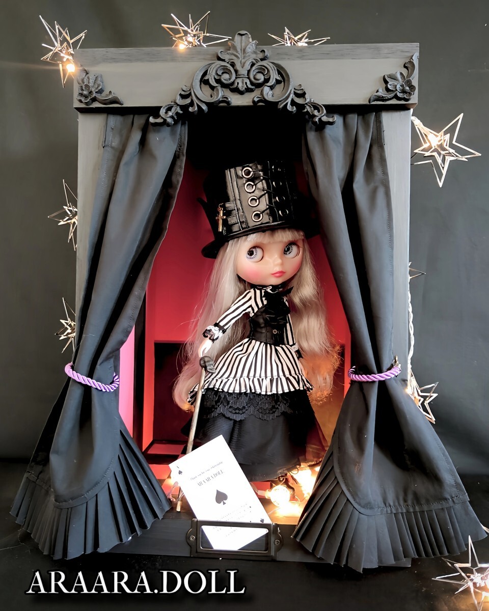 ARAARA.DOLL 1/6ドール ドールハウス 舞台風 ドールケース Blythe 