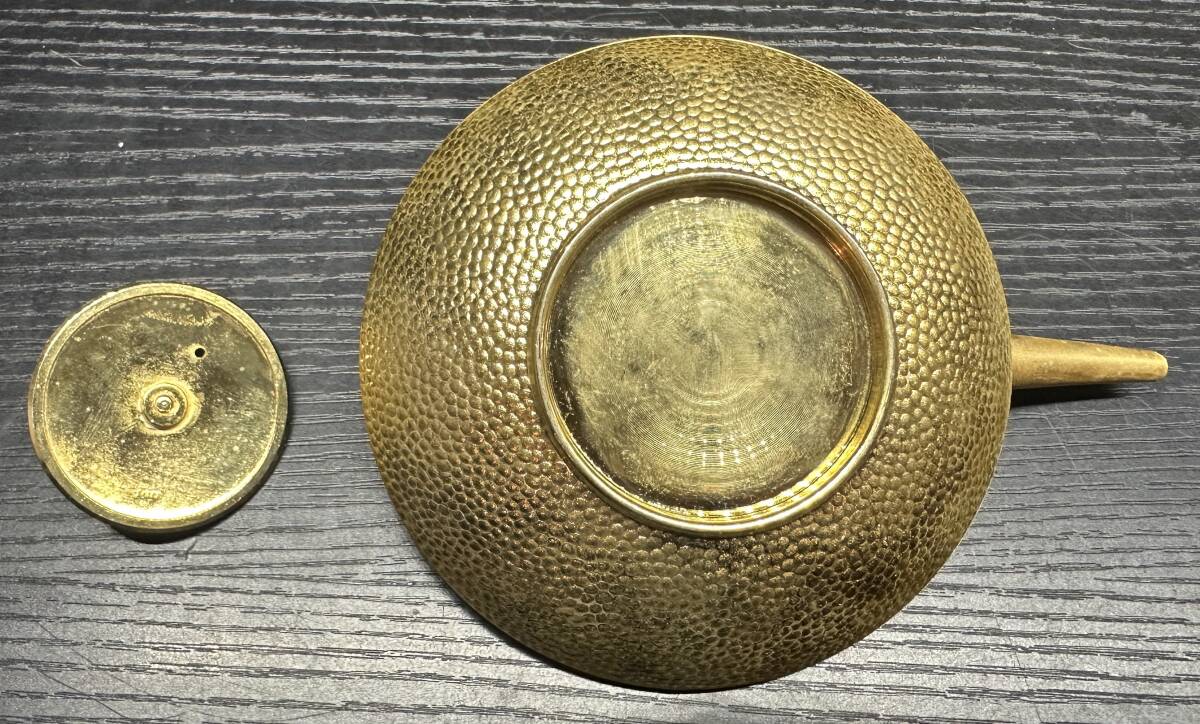 ひさげ 松竹梅 鶴亀 24KGP 霰紋 急須 酒器 縁起物 アンティーク 茶道具