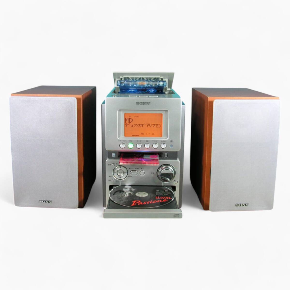 240953] 完全動作品 SONY CMT-M35WM ソニー S シルバー マイクロ 