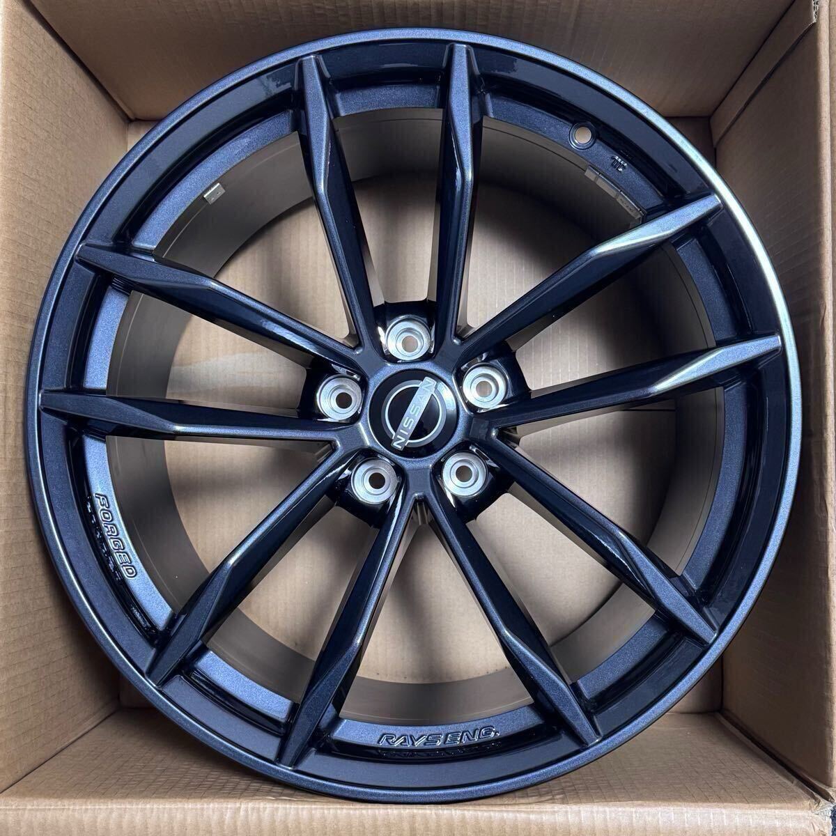 リア用1本】フェアレディZ RZ34 純正ホイール 19インチ 10J 新車外し
