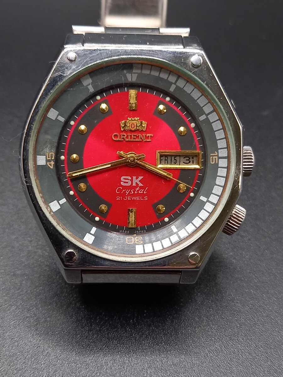 ☆ORIENT/オリエント メンズ腕時計 自動巻き SK crystal 21石 1207SA