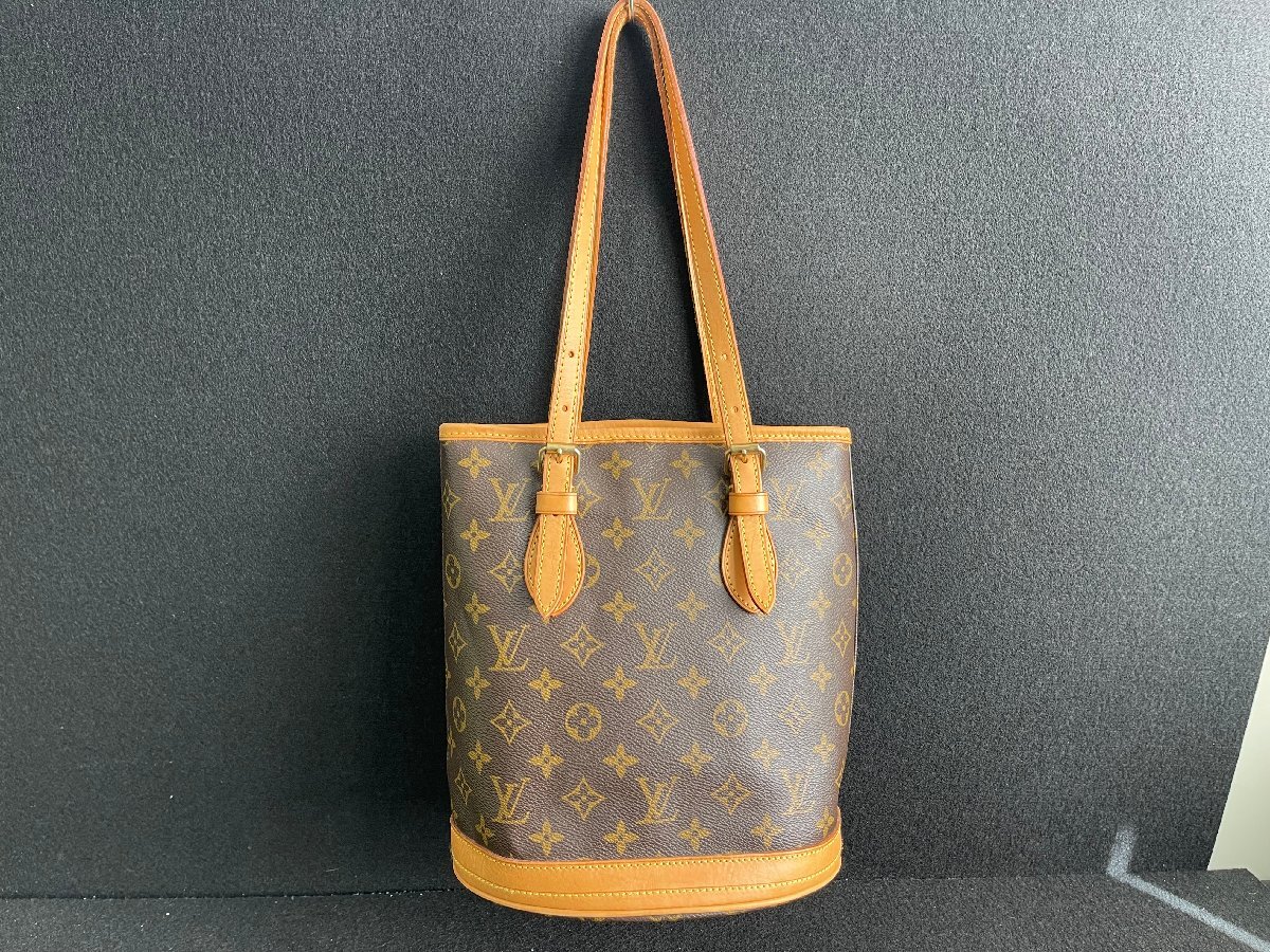 SN0612-38 ゆうパック着払い LOUIS VUITTON バケットPM プチバケット 