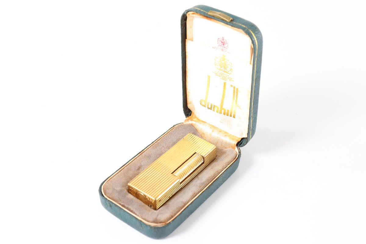 dunhill ダンヒル ガスライター ローラー式 ゴールド 喫煙具 喫煙 