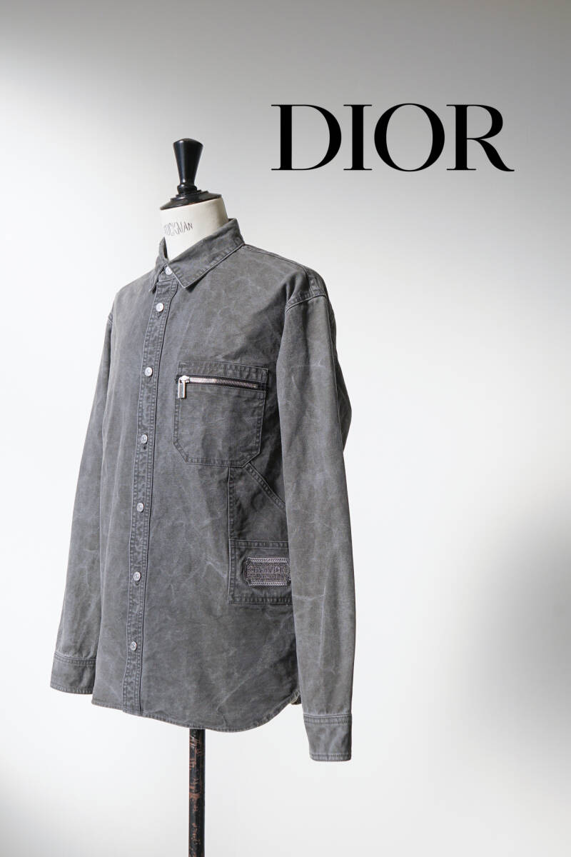 DIOR ディオール ビンテージ加工 デニム シャツ size 40 383D587AY520 1210775