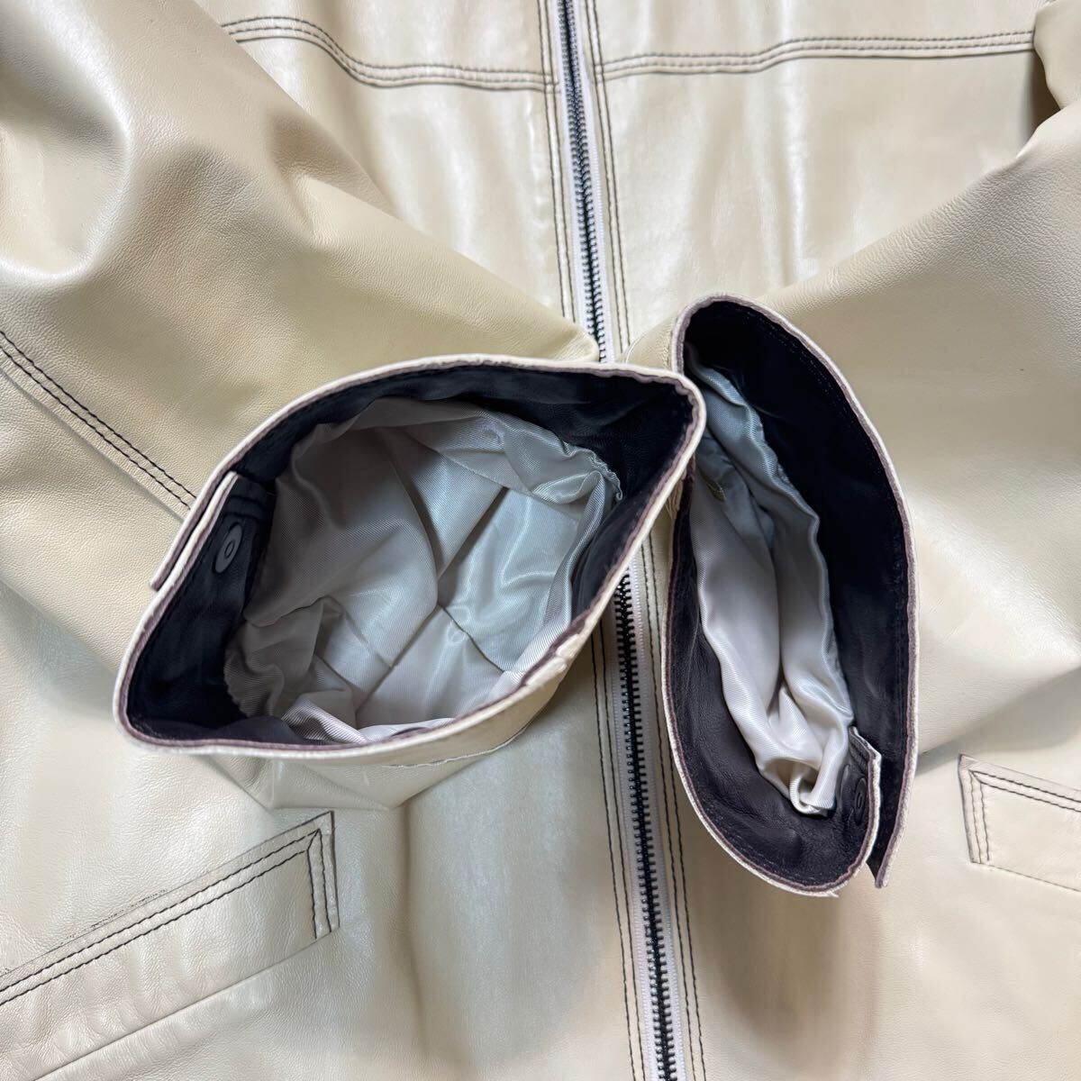1円 未使用保管品!! BALMAN バルマン 極上ラムレザー レザージャケット