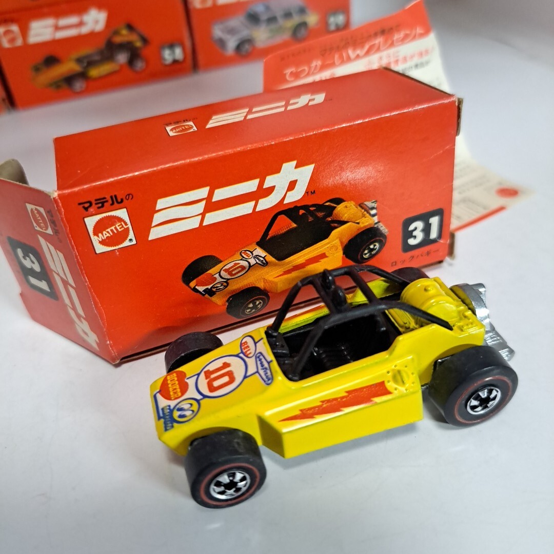 マテルミニカ 赤箱 31 ロックバギー 箱有り マテルのミニカ 31 ロックバギー ROCK BUSTER マテル 当時物 古い