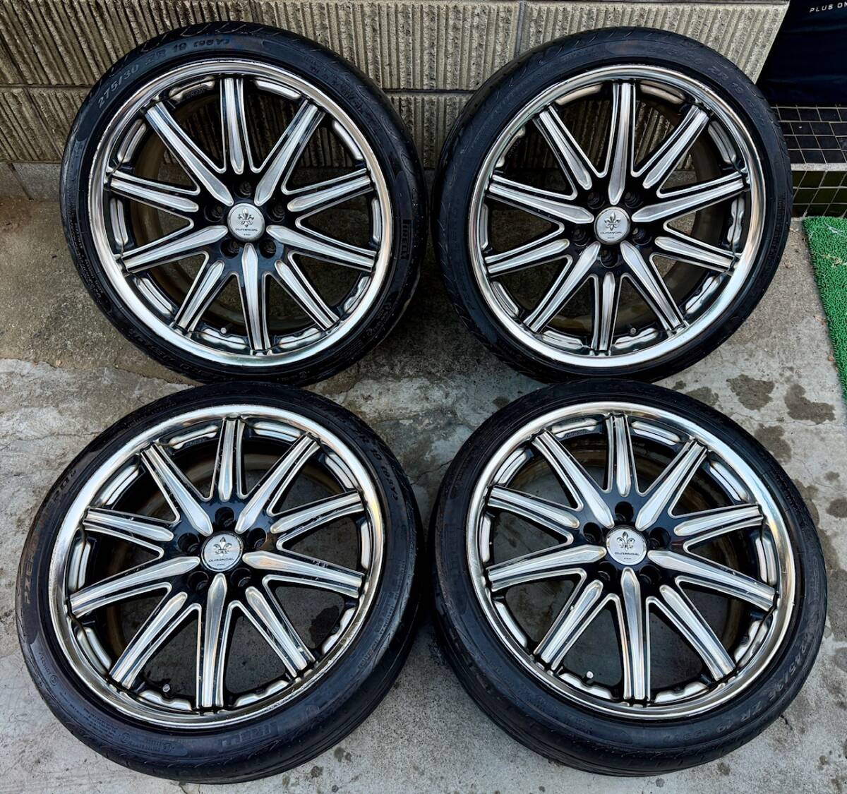 work デュランダル19インチ 予備タイヤ付き 希少 WORK DURANDAL デュランダル 19×8.5J/9.5J +40/+52 PCD114.3 5H