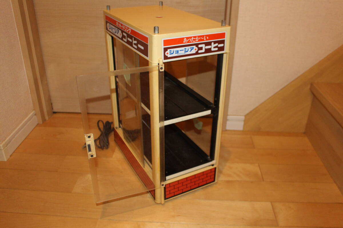 動作品！ ジョージア コーヒー 全自動缶ウォーマー 保温ショーケース 
