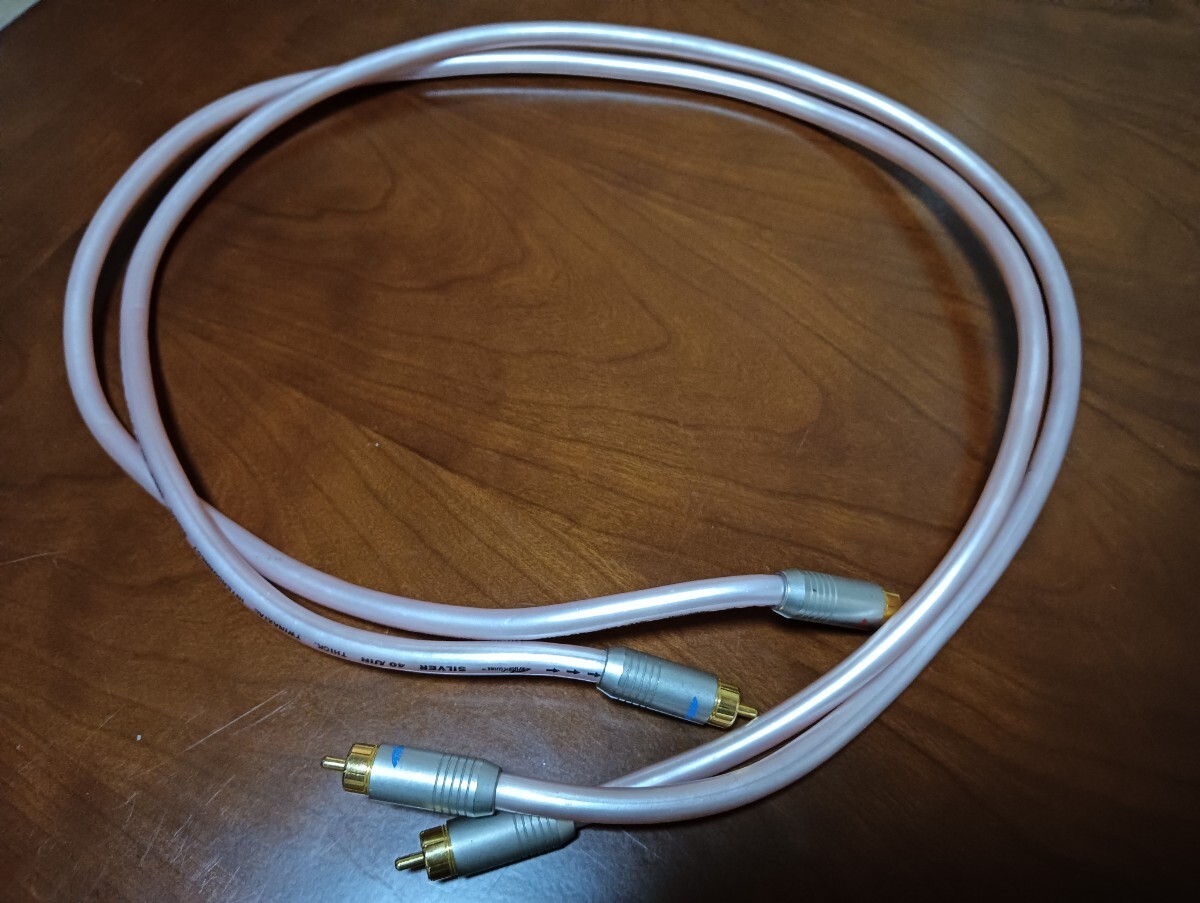 SHARKWIRE シャークワイヤー SP18122G 40μ銀メッキ RCAケーブル +