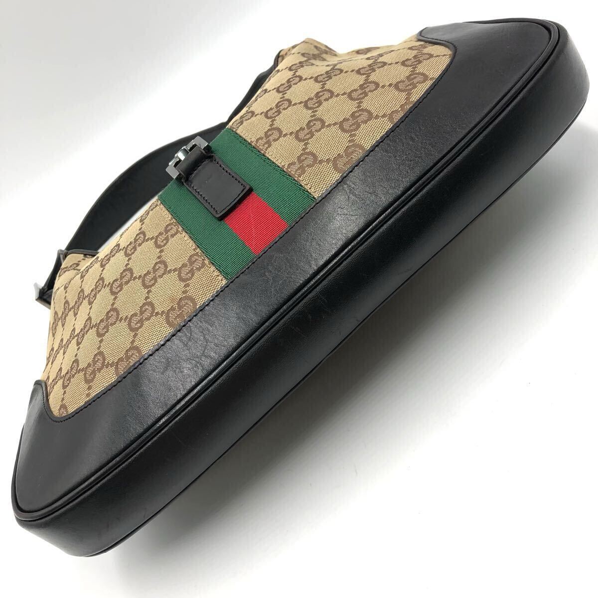 極美品】GUCCI グッチ ジャッキー シェリーライン ハンドバッグ ワン