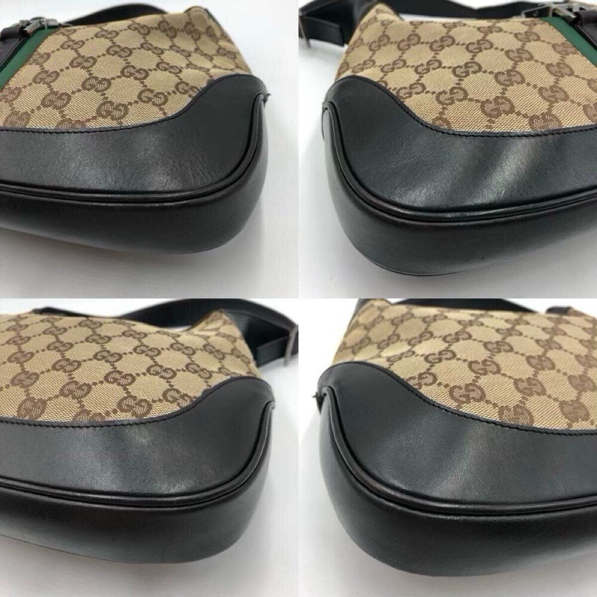 極美品】GUCCI グッチ ジャッキー シェリーライン ハンドバッグ ワン