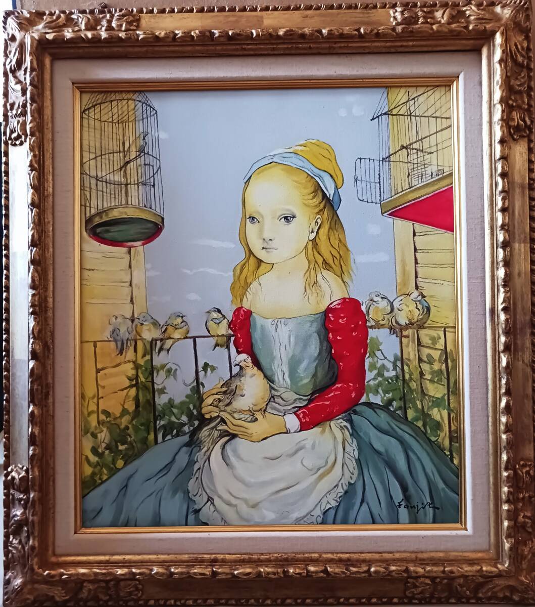 Yahoo!オークション の落札相場・落札価格 (油彩) 「藤田嗣治」人物画 
