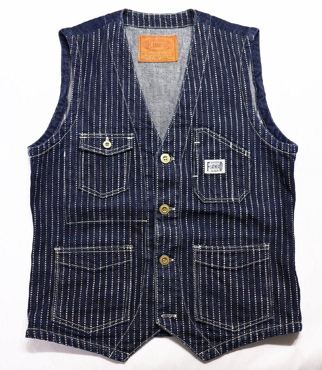 THE FLAT HEAD (フラットヘッド) WABASH DENIM WORK VEST